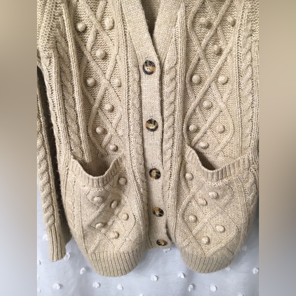 Long Pom Pom cardigan - Picture 2 of 2